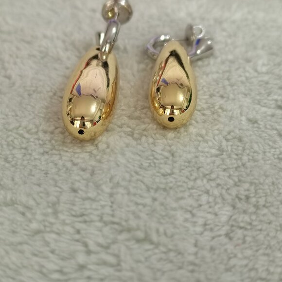 Bottega Veneta Sterling Silver Butterfly Clasp Earrings - Picture 3 of 8